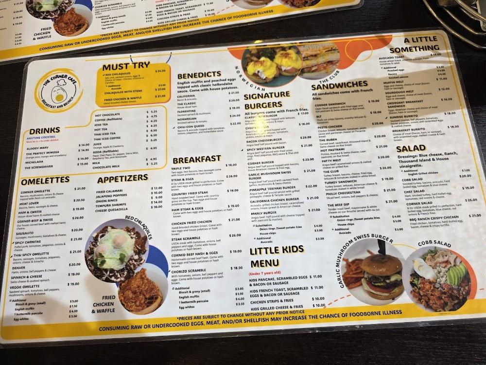 The Corner Café Menu image 1