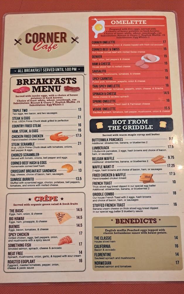 The Corner Café Menu image 4